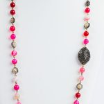ps 348 savvie pink and brown precious stones necklace savvie boutique custom made jewelry lagos square