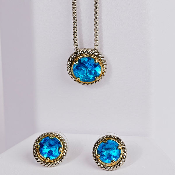 savvie st302 silver chain with blue studs savvie boutique jewelry lagos ikoyi nigeria
