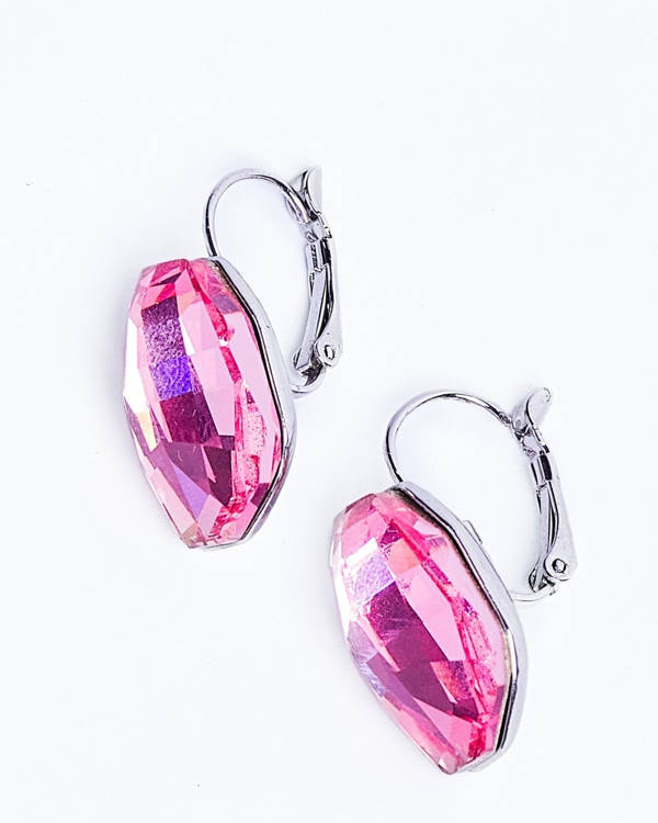 savvie er928 silver clip earrings pink savvie boutique jewelry lagos ikoyi nigeria